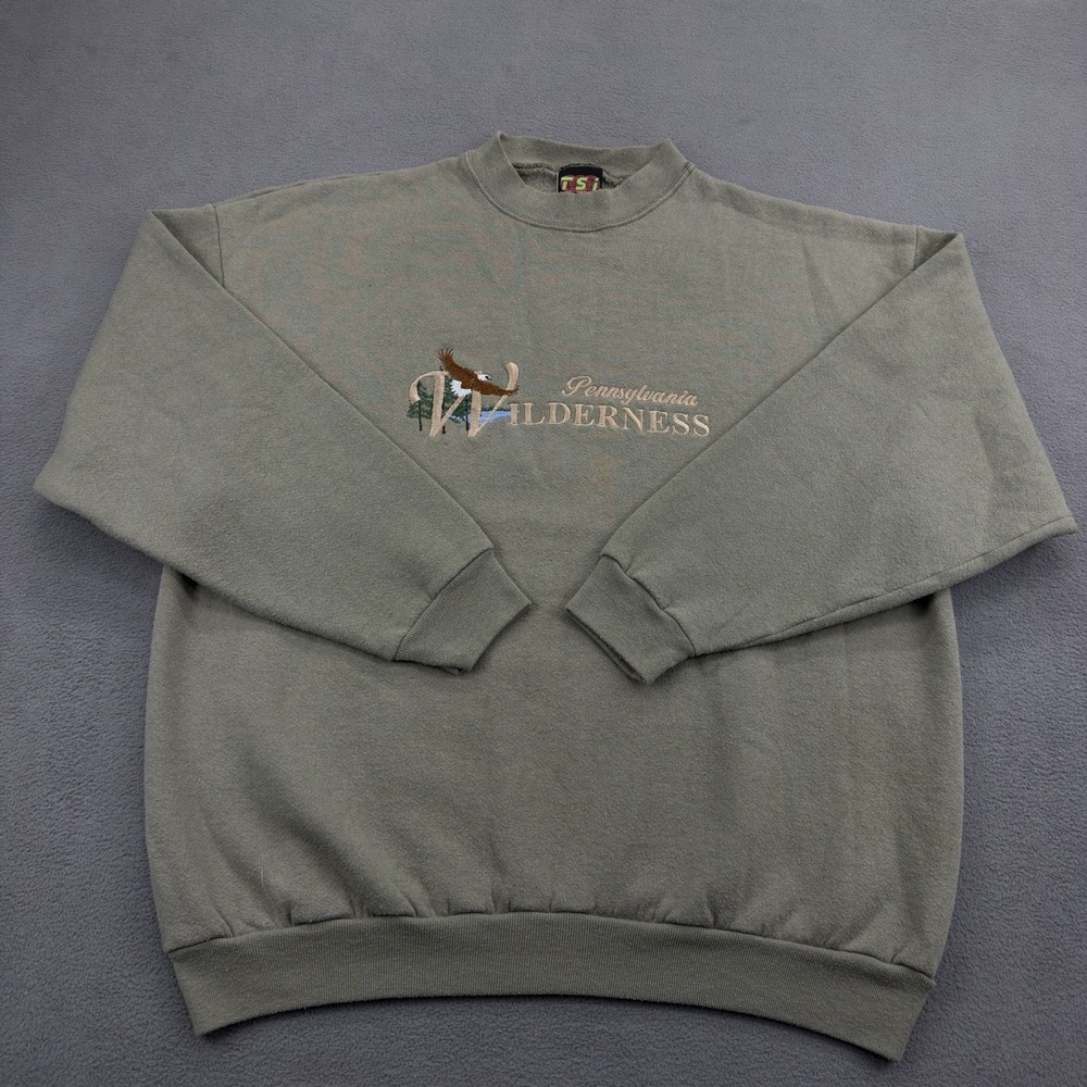Vintage TSI Classic‎ American Pennsylvania Wilderness Pullover Sweater Mens XL